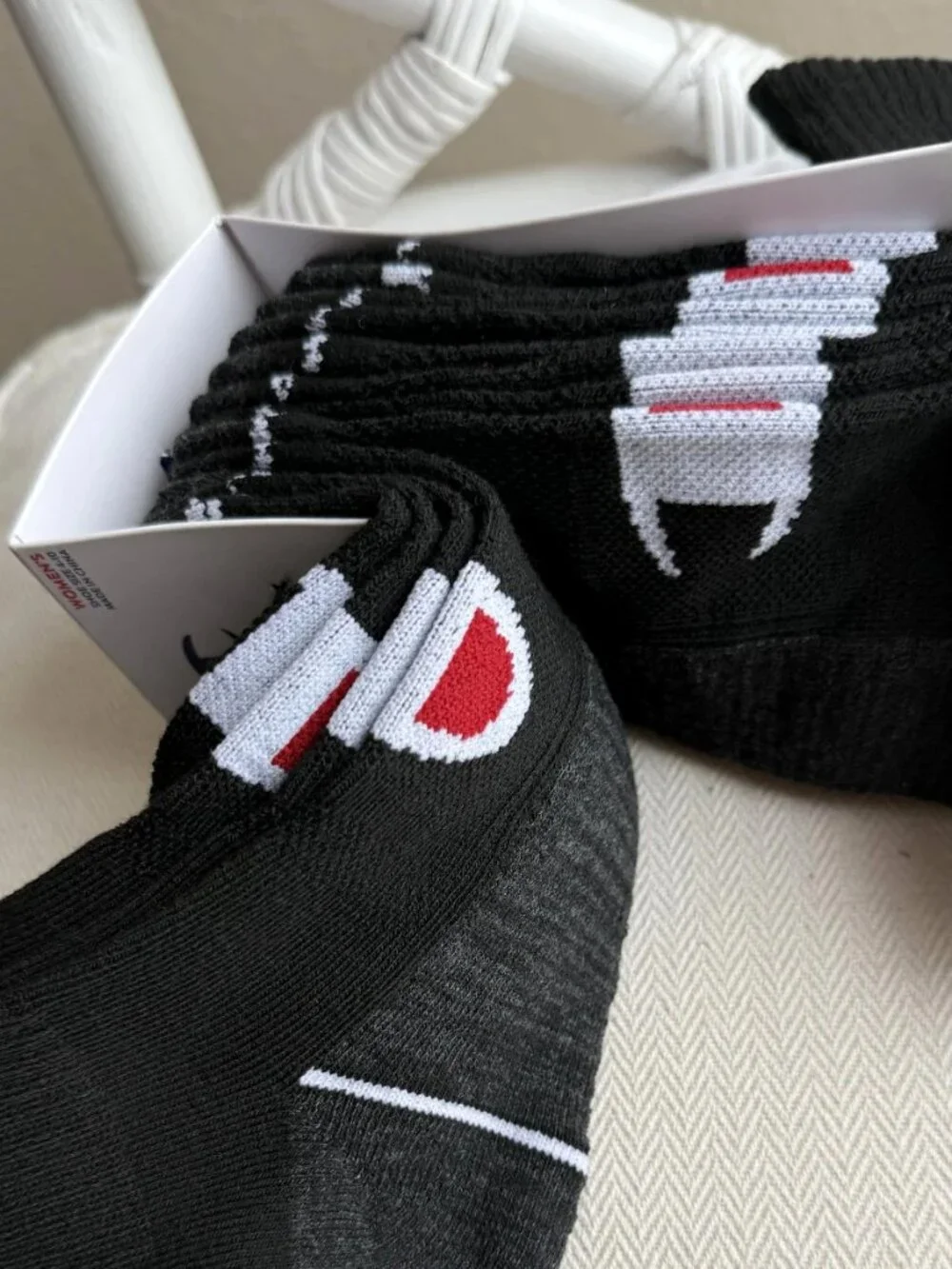 Champion Women's Performance Cushion Quarter Socks 6-Pack Size 4-10 Black NWT